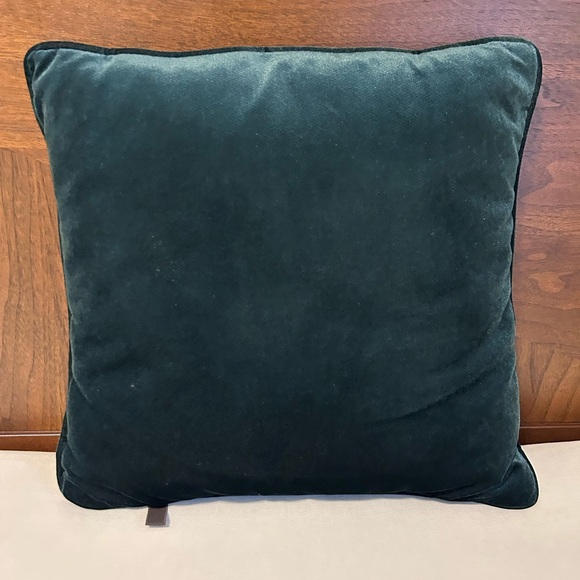 Portofino tapestry velvet holiday Festive Santa Golf Throw Pillow xmas decor - Picture 2 of 5